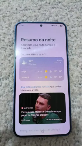 Samsung s25+ para sair rápido.