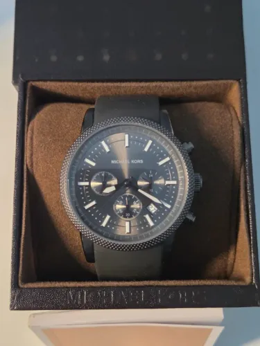 Relógio Michael Kors MK8241 Cronógrafo Preto Original com Caixa