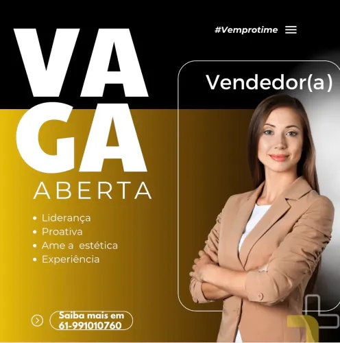 VENDEDORA CLINICA ESTETICA