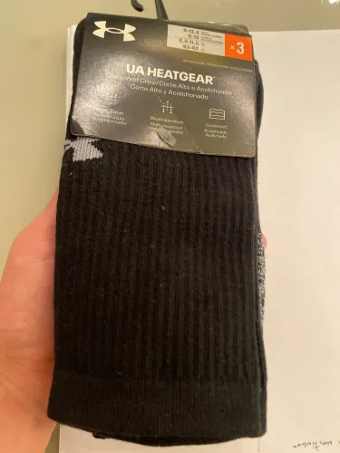 Kit 3 Pares Meias Under Armour UA HeatGear Cano Alto LG