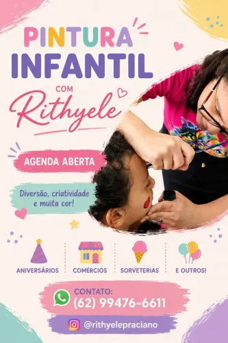 Pintura Infantil em crianças para eventos