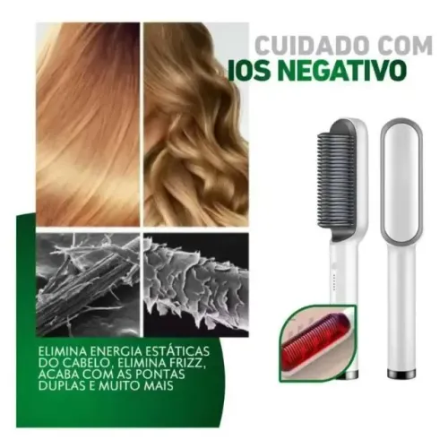 ESCOVA ALISADORA HAIR 3 EM 1 - PAGUE SO NA ENTREGA