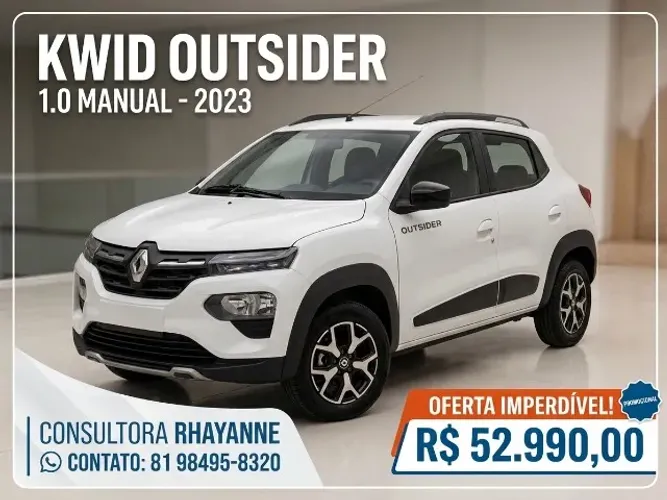 Renault Kwid Outsider 1.0 Flex 12V 5P Mec. 2023