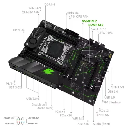 Placa Mãe MR9A com processador