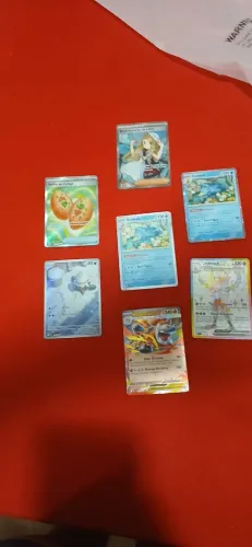 Vende-se 7 cards pokemon original copag mega evolução