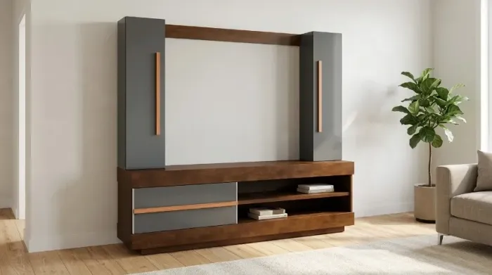 Painel Home p/ TV MDF Novo com Torres e Gaveta 160cm
