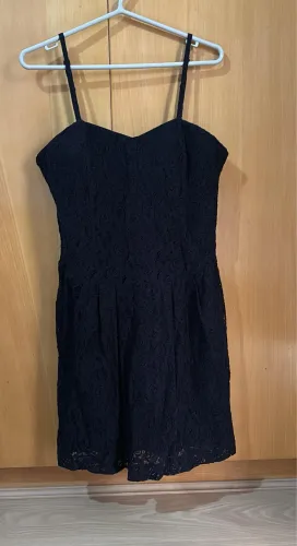 Vestido renda preto