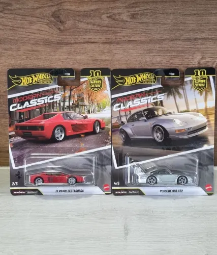 Hot Wheels Premium Porsche 993 GT2 e Ferrari Testarossa