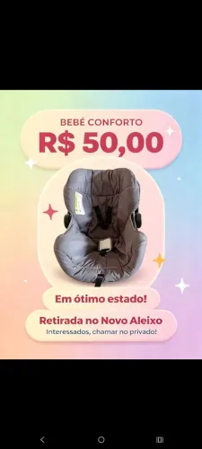 Bebê conforto e cadeira de balanço 