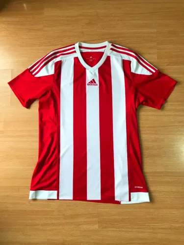 Camisa adidas Striped 15 Vermelha e Branca