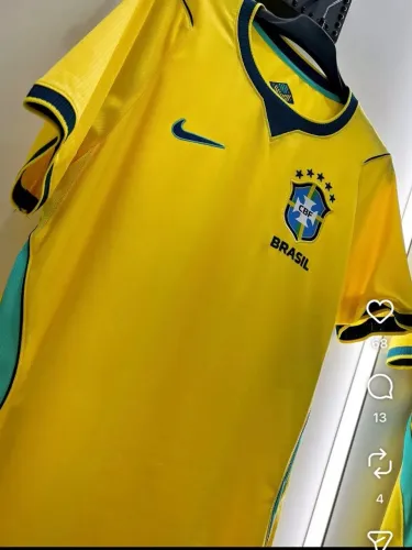 Camisa da Seleção Brasileira Azul e Amarela 2026 Torcedor