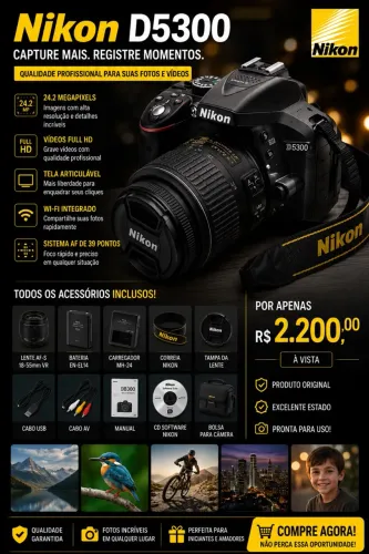 Câmera Nikon D5300