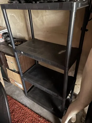 5 Estante Modular 4 Prateleiras Preta