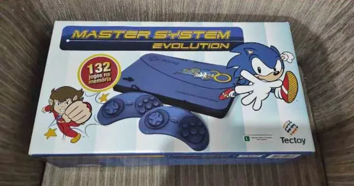 Video Game Master system da tectoy na caixa pouco uso