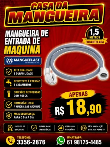 MANGUEIRA ENTRADA DE MAQUINA