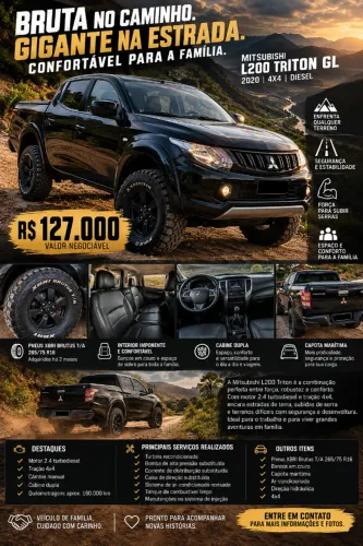 Mitsubishi L200 Triton Sport GLX 2.4 CD Diesel Mec. 2020
