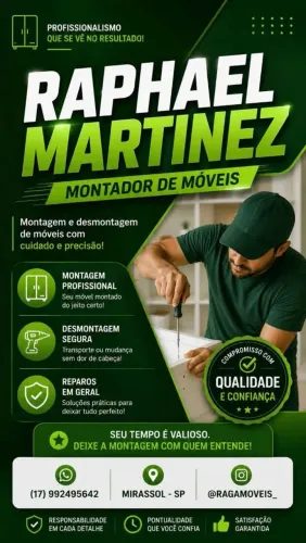 Montador de móveis profissional