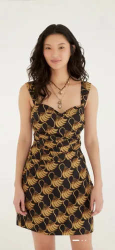 Vestido curto estampado Farm (P)
