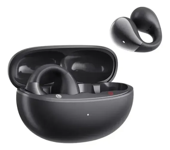 Fone QCY Crossky C30 Bluetooth 5.4 Open Ear Clip 4 Mics IPX4 Preto | NOVO LACRADO