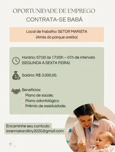 Vaga de babá Ativa 