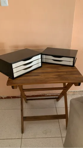 Gaveta organizadora de madeira