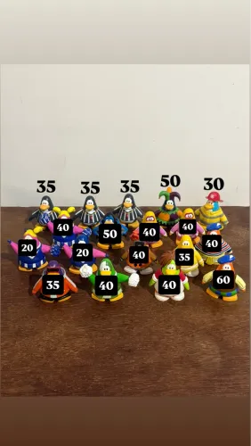 Miniaturas club penguin jogo Disney