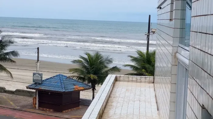 APARTAMENTO PARA VENDA 02 QUARTOS MOBILIADO PÉ NA AREIA 67M² NO SANTA EUGÊNIA MONGAGUÁ SP.