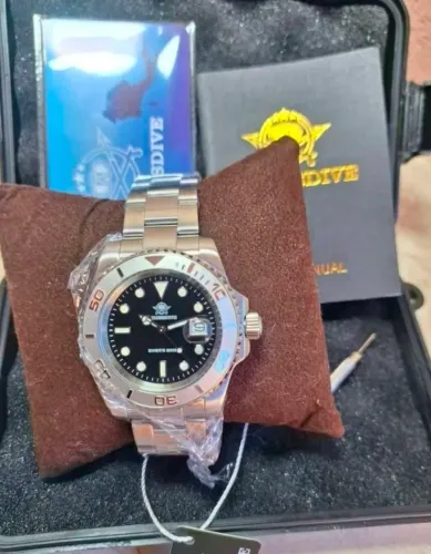 Relógio Addiesdive Diver (Estilo Yacht-Master) 200m - Novo na Caixa