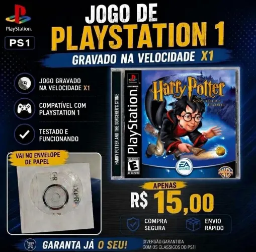 Jogo - Harry Potter e a Câmara Secreta - Playstation 1