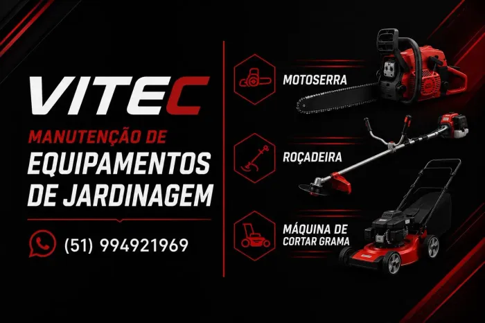 Conserto de motoserra, roçadeira, máquinas