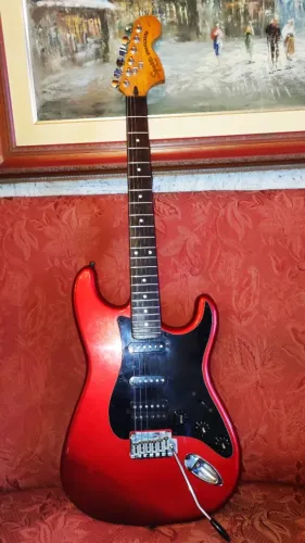Squier Standard Tunada | Nut Graphtech -Tarrxas com Trava -Bl Aço Manara | pronta p/ Palco