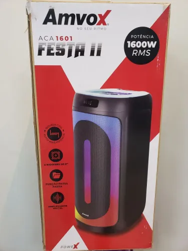 Caixa de som AmvoX 1600W RMS