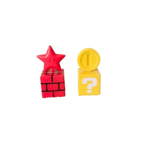 Kit 2 Bonecos Super Mario World Estrela e Moeda Mcdonald's