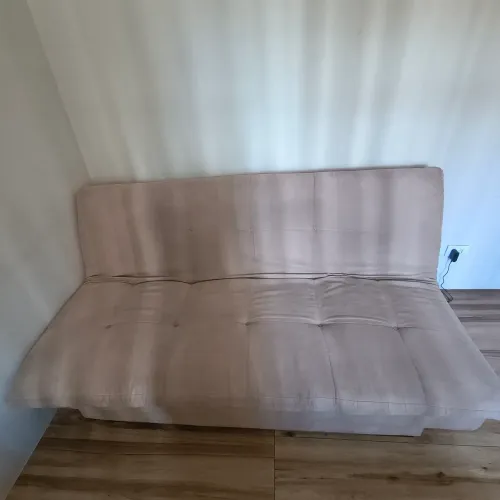 Sofá-cama 3 lugares Anjos - confortável e higienizado