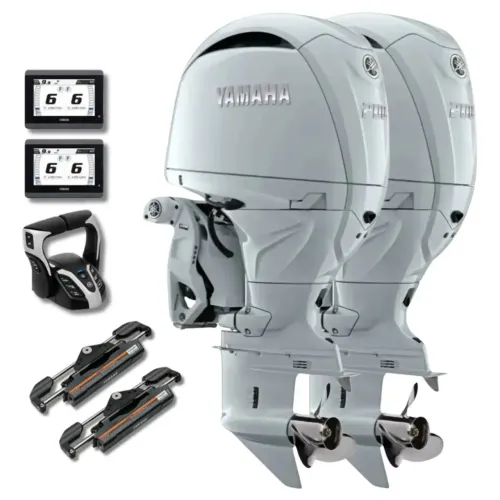 Parelha Yamaha 200HP Branco 4Tempos - Motor de Popa Novo
