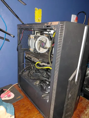 Computador game completo placa de vídeo rx6650 ti 8 gb 16 de RAM ddr4 ssd de 256 HD de 1 t