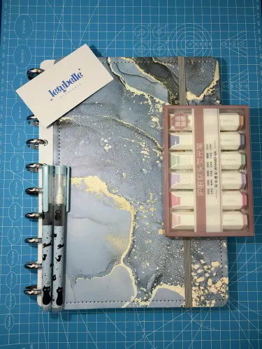 Kit caderno inteligente mármore: Promoção