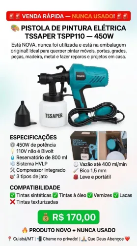 Pistola de pintura Elétrica