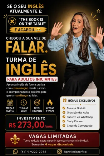 Curso de inglês e espanhol