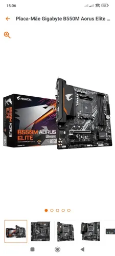 Placa mãe b550m Aorus Elite