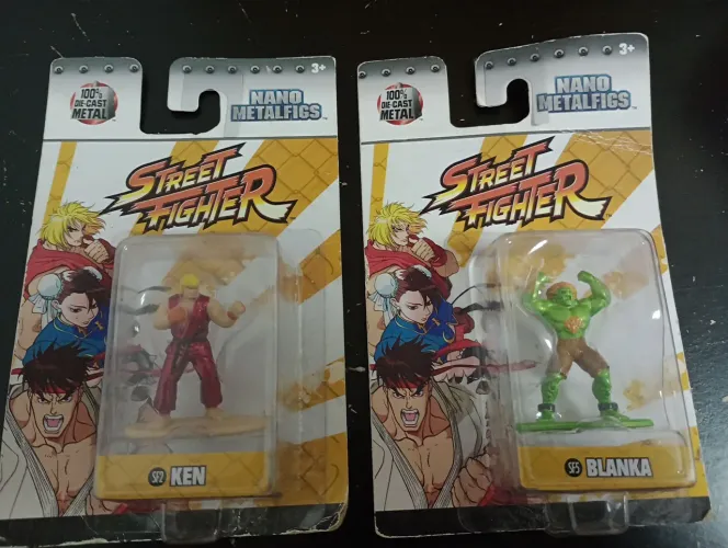 2 figuras Nano Metal Figure Street Fighter lacradas