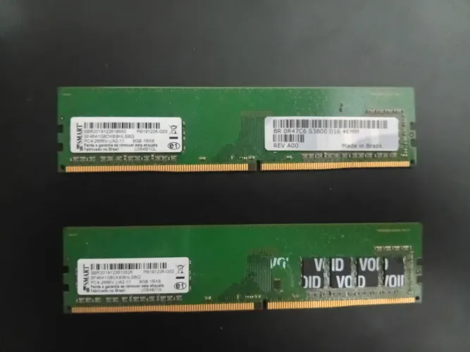 Memórias 8GB DDR4 2666