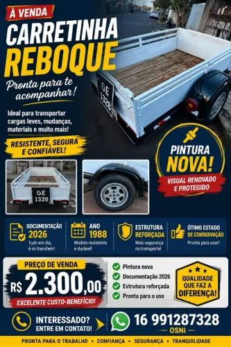 Carretinha Reboque
