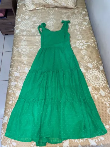 Vestido midi verde
