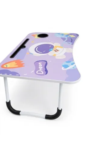 Mesa Dobrável Notebook com Porta Copo e Celular