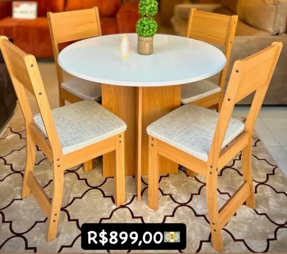 Mesa de Jantar 4/Cadeiras L191