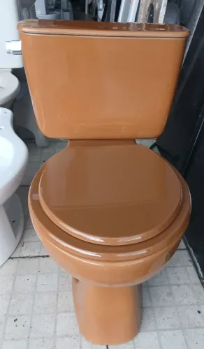 Vaso Acoplado Marrom Caramelo com Assento polietileno