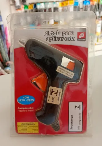 Pistola de Cola Quente 10W Bivolt 127V/220V com Selo INMETRO - Novo