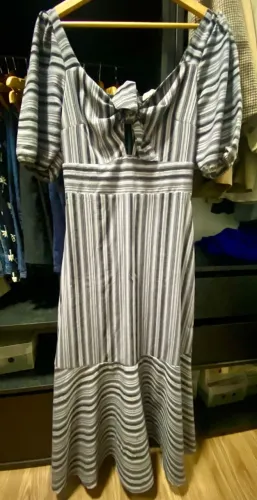 Vestido Sostiqs 42 preto/branco