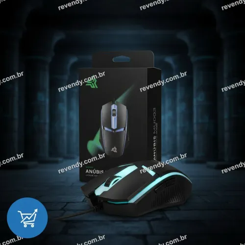 Mouse gamer com fio - com iluminação led - entrega grátis